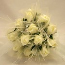 Ivory Rose Shimmer Bridesmaid Posy