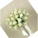Cream Rose Shimmer Bridal Posy Bouquet