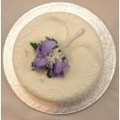 Lilac Rosebud Corsage Cake Topper