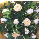 Gold & Ivory Rose Shower Bouquet