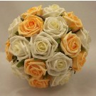 Gold & Ivory Rose Table Posy