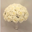 Large Ivory Open Rose Table Posy