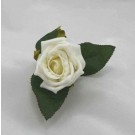 Single Ivory Rose Buttonhole