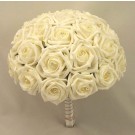 Large Ivory Diamante Rose Table Posy
