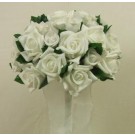 White Mixed Rose Posy Bouquet