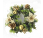 Luxury 11'' Gold Poinsettia Christmas Wreath