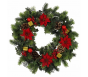 Luxury 18'' Red Poinsettia Christmas Wreath